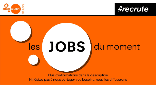 Les jobs du moment (25 mars - 31 mars 2024)
